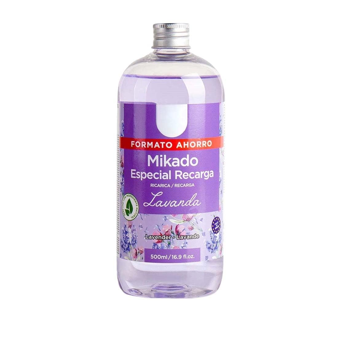 PANDAHOME Ambientador Mikado Reposición 500ML – Recarga de Aroma Natural y Equilibrado LAVANDA Pack de 6