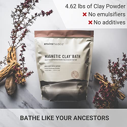 Enviromedica LLN-749 Magnetic Bentonite Clay Detox Bath – Sodium & Calcium Bentonite, & Himalayan Salt – Healing Clay To Remove Environmental Toxins For A Whole Body Detox thumb #2