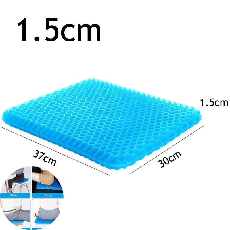 Cojín para coxis Cojin Antiescaras Cojín de Gel para Asiento, diseño de Panal de Verano para aliviar la presión, Dolor de coxis, Silla de Ruedas para el hogar, Oficina, Coches(1.5CM,5PCS)