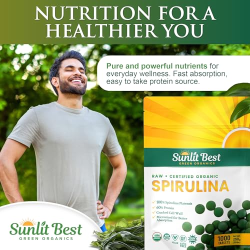 Sunlit Best Green Organics RL-SPIRO-REG Organic Spirulina Tablet