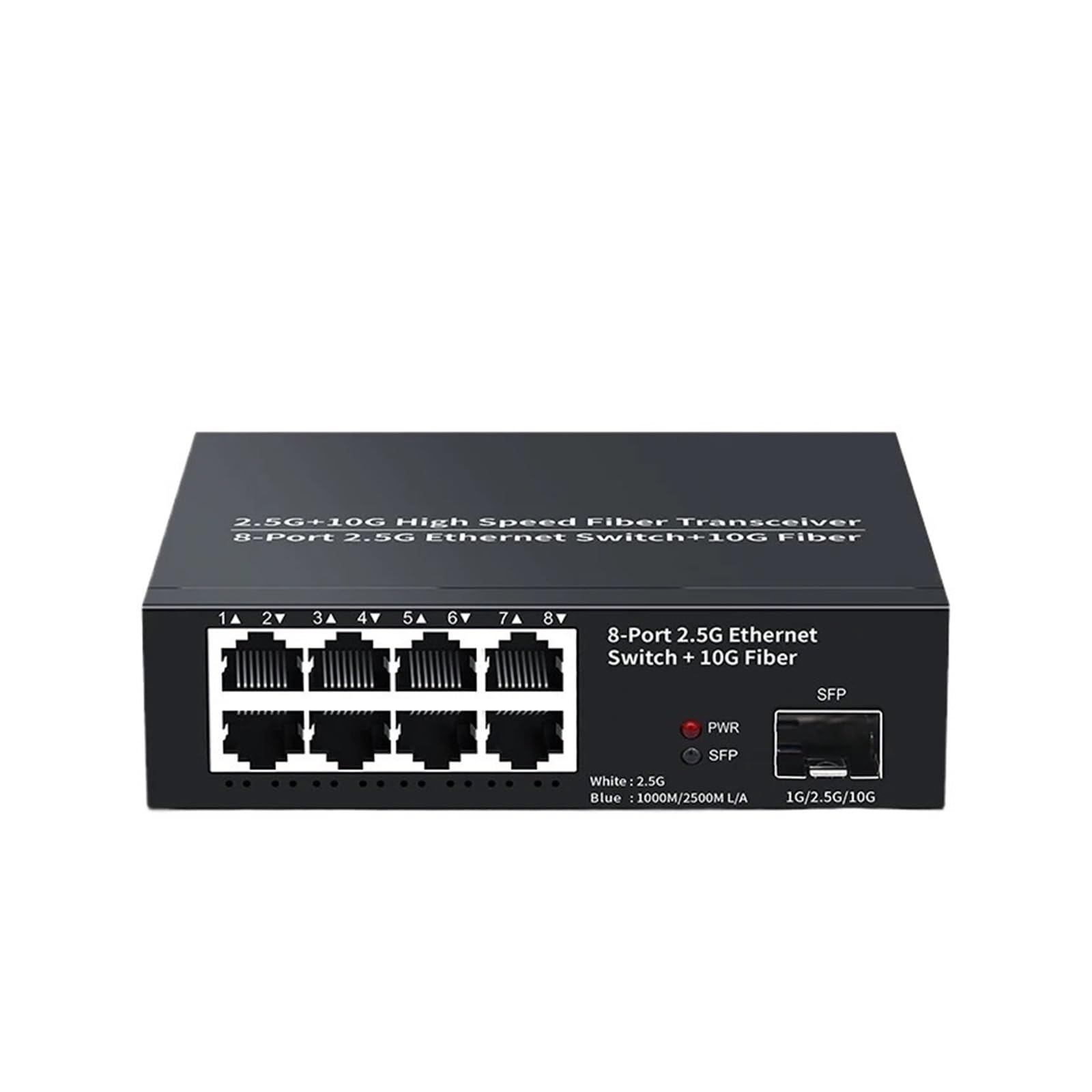 Commutateur réseau 2.5Gbps avec port SFP+ 10GbE pour stockage NAS et routeur