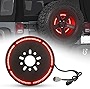 SUPAREE (Plug and Play Spare Tire Brake Light Wheel Light 3rd Third Brake Light for Wrangler 2007-2017 JK JKU YJ TJ,Red Light