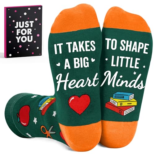 Teacher Socks for Women - Funny Christmas Teacher Gifts Ideal Gifts for Christmas and Holidays Unique Bulk Gift for Teachers Men & Women Comfortable and Stylish Ideal for Appreciating Educators