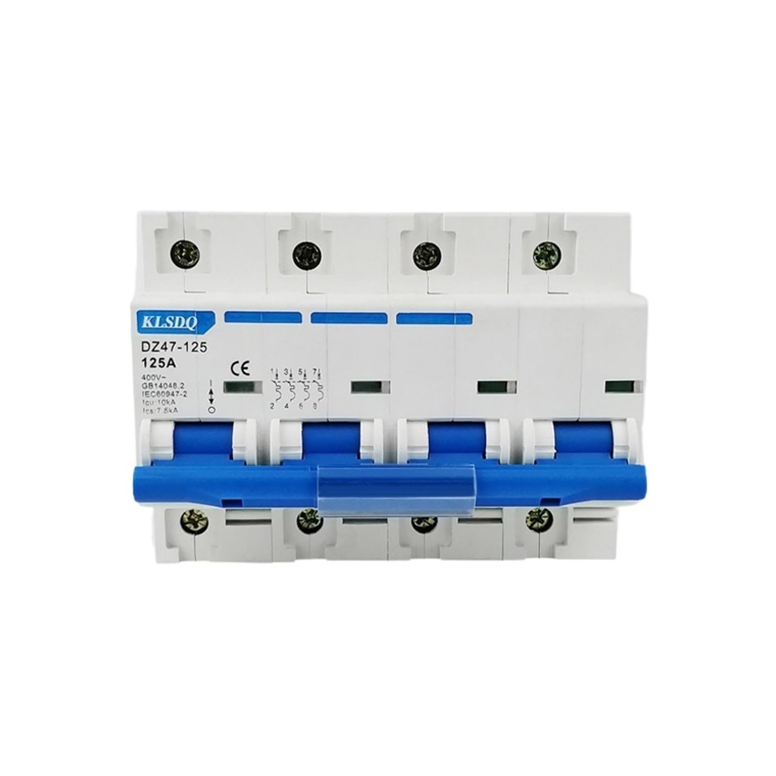 interruttore automatico, Interruttore di protezione da sovraccarico e cortocircuito DZ47-125 4P 100A 125A Piccolo interruttore automatico(16A,4P)