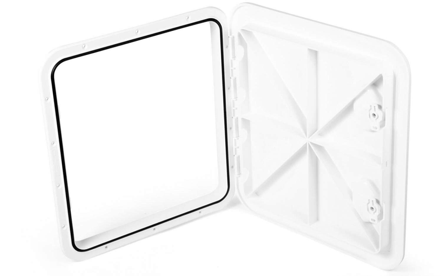 Inspektionsluke Inspektionsklappe Boot KROME 460 x 510 mm Weiß Einbau-Luke Wartung Inspektion Tür Staufach Box Wartungs-Tür Fach