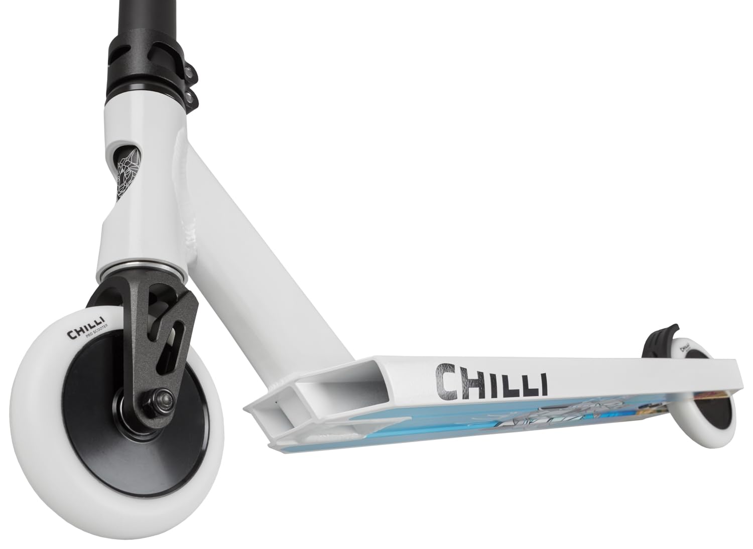 Chilli Pro Scooter Archie Cole | High-End Stunt Scooter | Designed Von Archie Cole | Gesamthöhe Vo 86.5 Cm | 110 Mm PU Räder Mit ABEC 9 Bearings | Black