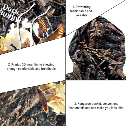 Image of PriAmi Custom Camo Hoodie for Women, 3D Pullover Hunting Sweater Gift
