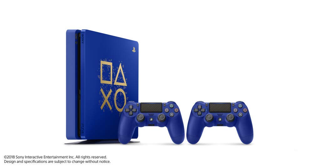 Sony Playstation 4 Slim Days of Play Limited Edition 500GB, Blue, E-Chassis + 2 Controller