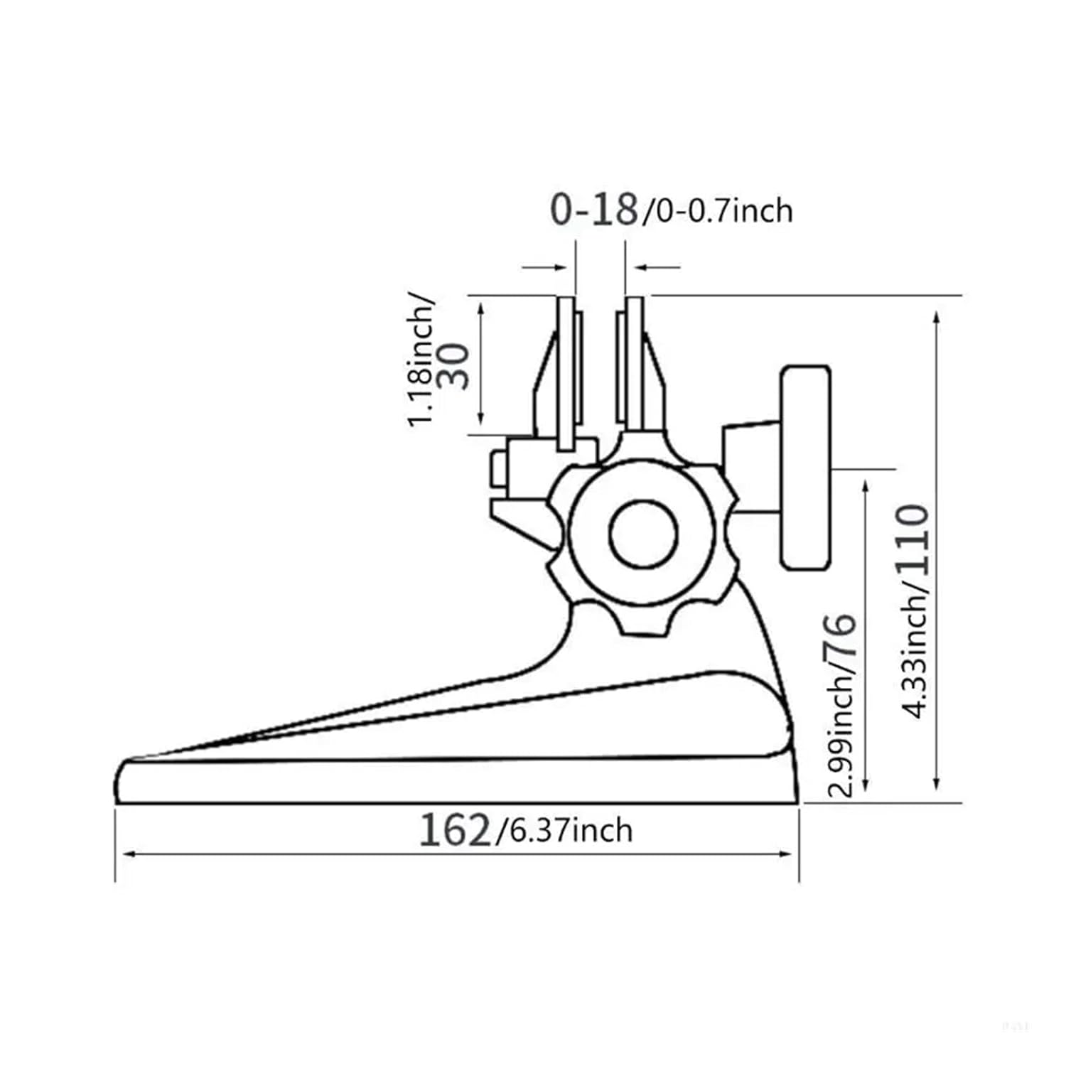 Bracket Adjustable Base Micrometer Bracket Micrometer Bracket(Reinforced Base)