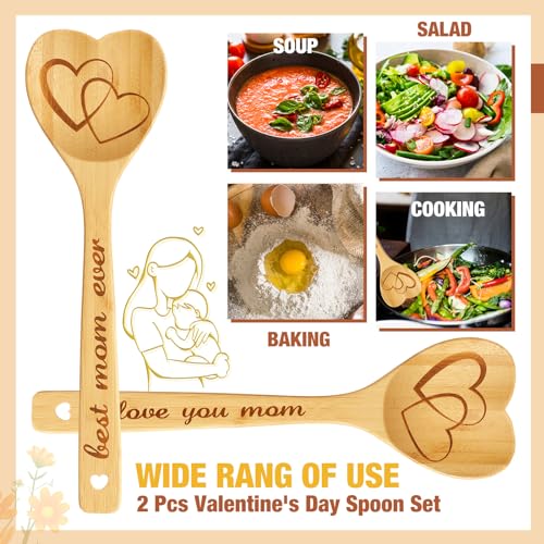 Soaoo-2-Pcs-Christmas-Bamboo-Wood-Spoons-Best-Mom-Gift-Spoons-Heart-Shaped-Mom-Birthday-Cooking-Spoons-I-Love-You-Mom-Kitchen-Spoons-for-Xmas-Mom-Wife-Home-Kitchen-Birthday-Mothers-Day-Party-Supplies Soaoo 2 Pcs Christmas Bamboo Wood Spoons Best Mom Gift Spoons Heart Shaped Mom Birthday Cooking Spoons I Love You Mom Kitchen Spoons for Xmas Mom Wife Home Kitchen Birthday Mothers Day Party Supplies