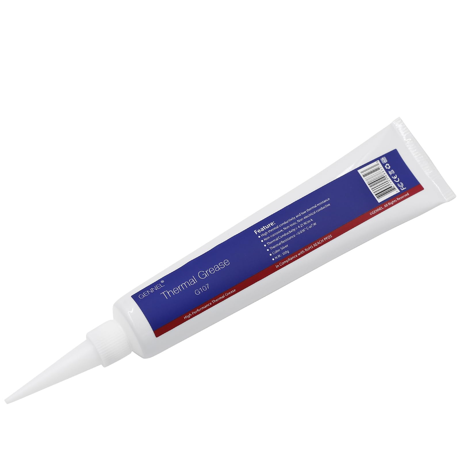 Amazon.com: GENNEL G107 100g Tube Silver Thermal Paste, Heat Sink