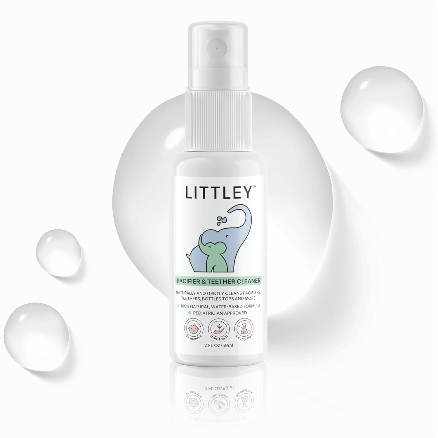 Littley Pacifier and Teether Cleaner HOCl Spray 2oz
