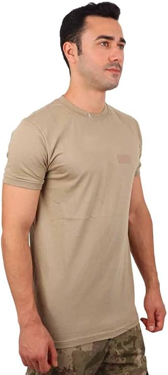 Yeni Askeri Tişört - Yeni Tsk Kamuflaj Cırt Cırtlı Peç Alanlı T-shirt XXL