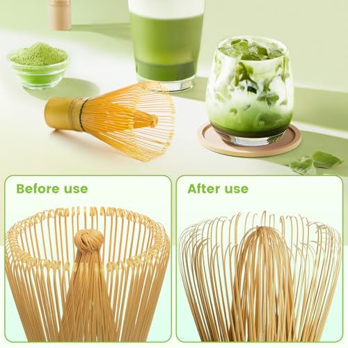 Miniatura 6 de Batidor De Bambú Matcha Batidor Matcha Tradicional Juego De Iniciación Hecho A Mano Herramienta De Fabricación De Matcha Accesorios De Té Japonés