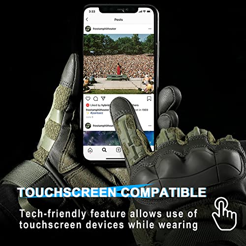 Image of WTACTFUL Tactical Gloves Men Women, Touchscreen Reinforced Palm