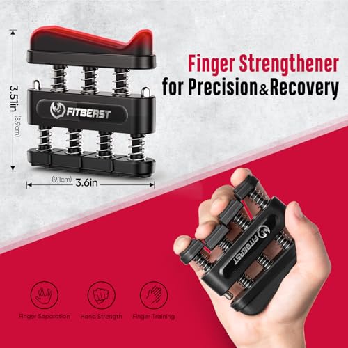 FitBeast Grip Strengthener, Hand Grips Strengthener Kit - 6 Pack with Adjustable Resistance Forearm Strengthener, Hand Strengthener and Massage Balls for Hand Therapy, Grip Training and Recovery - Image 5