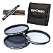 Produktbild K&F Concept® Objektiv Filterset 77mm UV CPL ND4 Filter 77mm für Canon EOS Nikon Sony DSLR Kamera mit Objektiv Reinigungspinsel und 3 Fächer Filtertasche