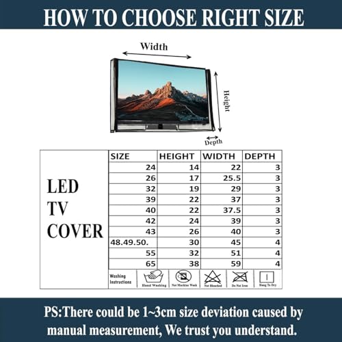 Image of Great Fashion 2 layer dust proof smart LED LCD TV cover for 40 inch LED /LCD TV (GF CLEAR LED40 BA002)