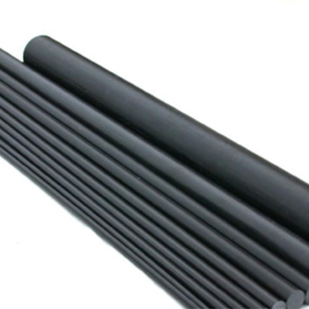 Czarne akrylowe pręty do ciast, grube, okrągłe patyczki od m do 30 mm, idealne do topperów do ciast, akrylowych prętów (30 mm x 150 mm)