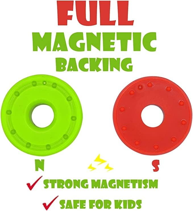 Image of Magnetic Arithmetic Learning Toy for Kids | Educational Maths Game for Ages 7 to 10 | Colorful Magnetic Building Blocks for Addition, Subtraction, Multiplication, and Division (1 Set 6 pcs) (1)