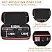 Wireless Microphone Case Compatible with JBL Wireless Two Microphone System, Dual Wireless Microphone Case for Party Box, Singing Karaoke for JBL Mic, Receiver, Adapter, AA Batteries-Orange (Box Only)