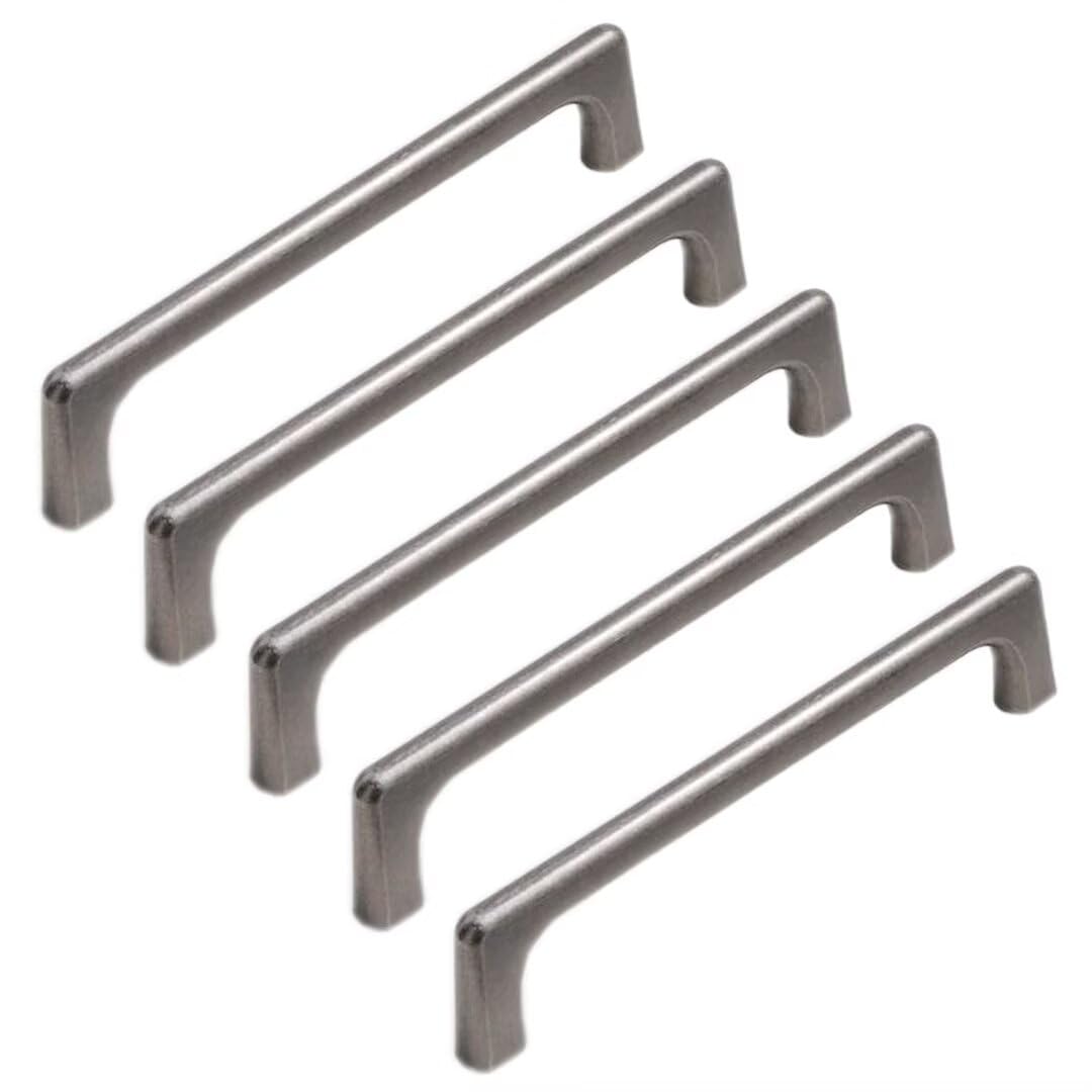 TYYCKJ 5 Pack Door Handle Pull Cabinet Pulls Handles, Solid Aluminum Alloy Door Handle for Cabinet Wardrobe Knob, Closet Door Pulls, Drawer Hardware Kitchen Handles with Screws