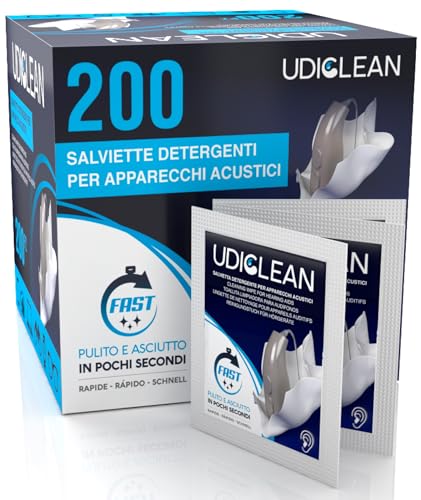Udiclean Toallitas Limpiadoras de Audífonos