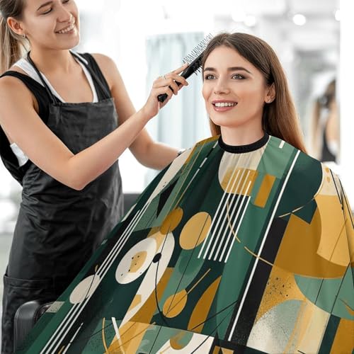 Capa para Corte de Cabello Abstract Painting resistente al agua miniatura 5
