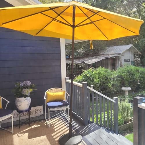 Toldo de repuesto para sombrilla exterior de 11.5 pies ideal para almuerzos en el jardín 6