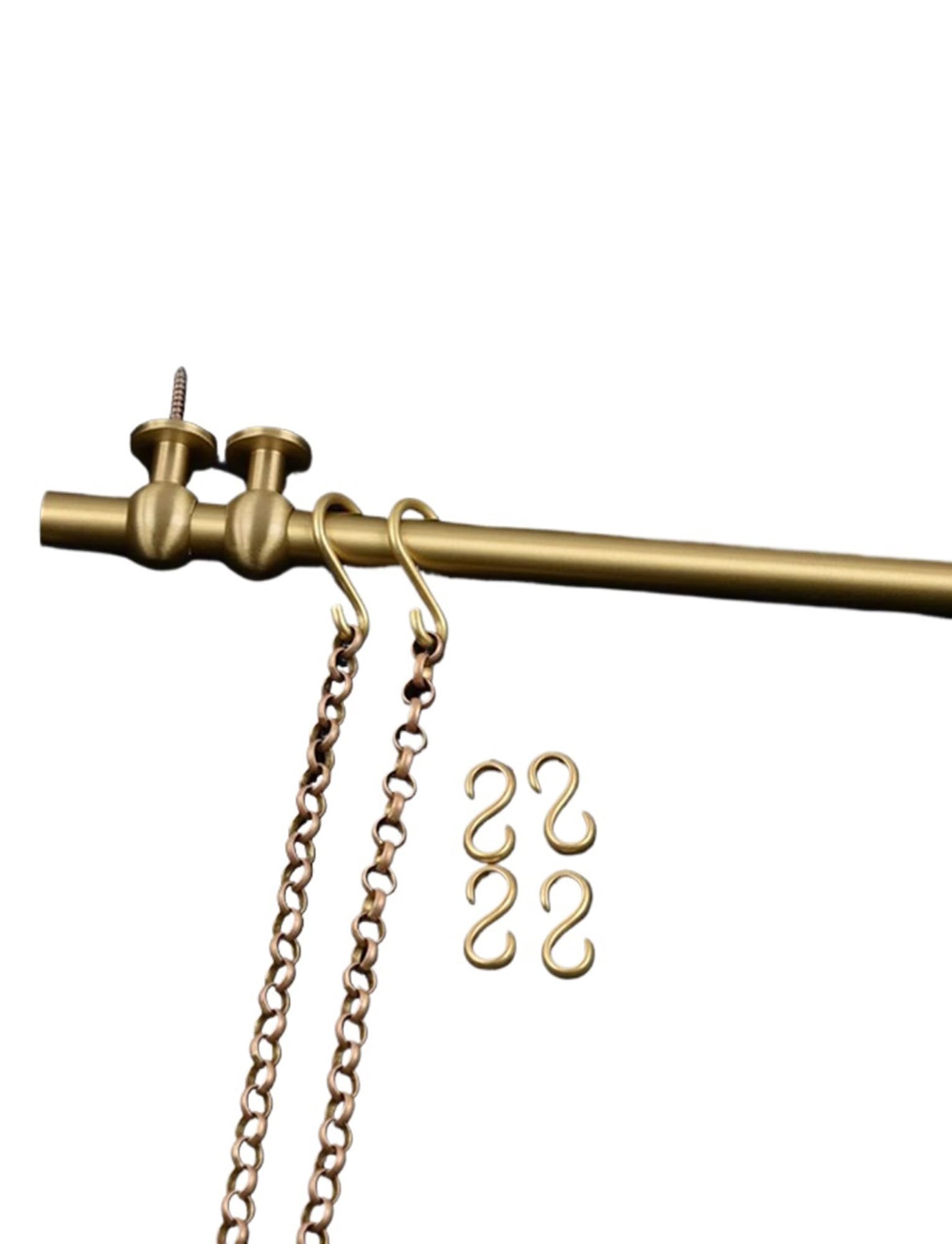 Genérico Kit for Colgar Cuadros con riel, colgadores de Cuadros con Cadena y Marcos de galería, colgadores de Cuadros de Metal for decoración de Pared de hormigón.(170cm/67in/5.6ft)