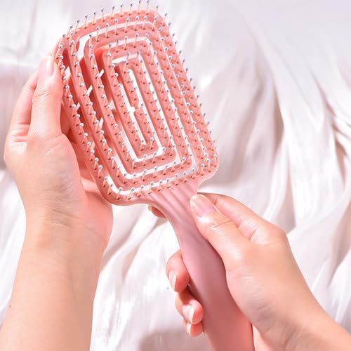 Cepillo desenredante curvo para cabello rizado miniatura 5