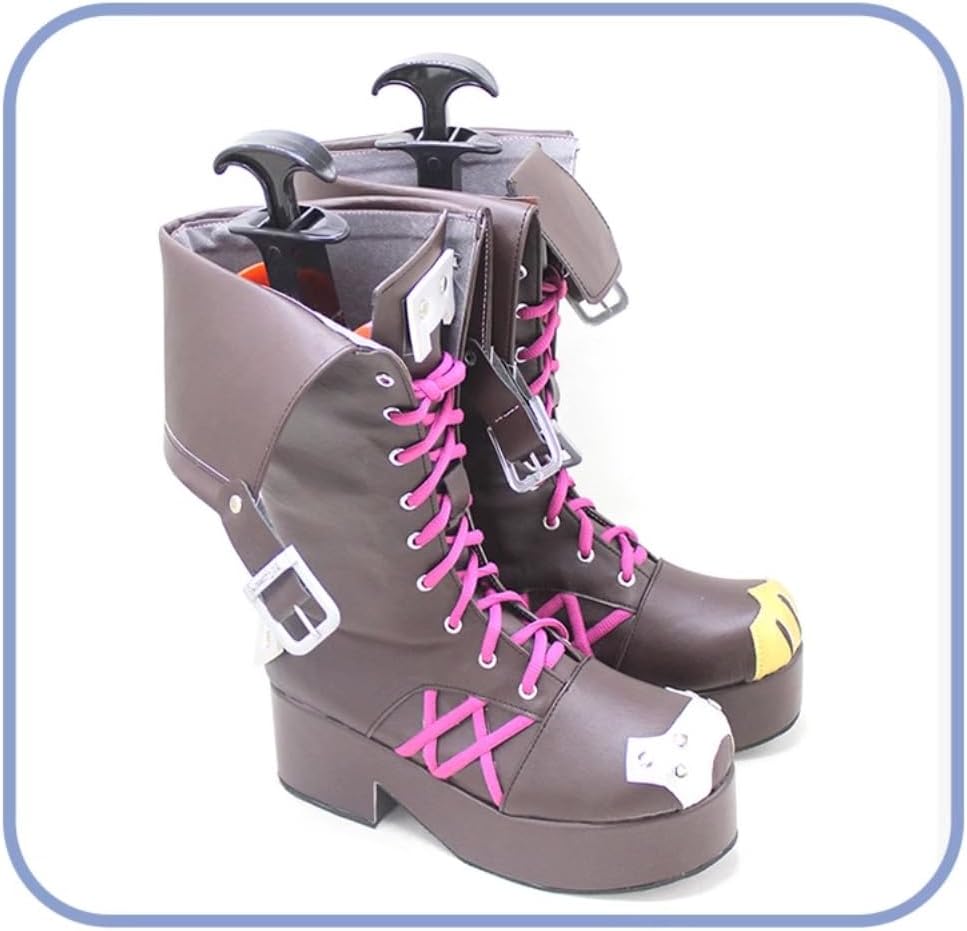Game Arcane Jinx High Heel Cosplay Shoes for New Anime LOL Jinx Short Boots Woman Man Halloween Shoes