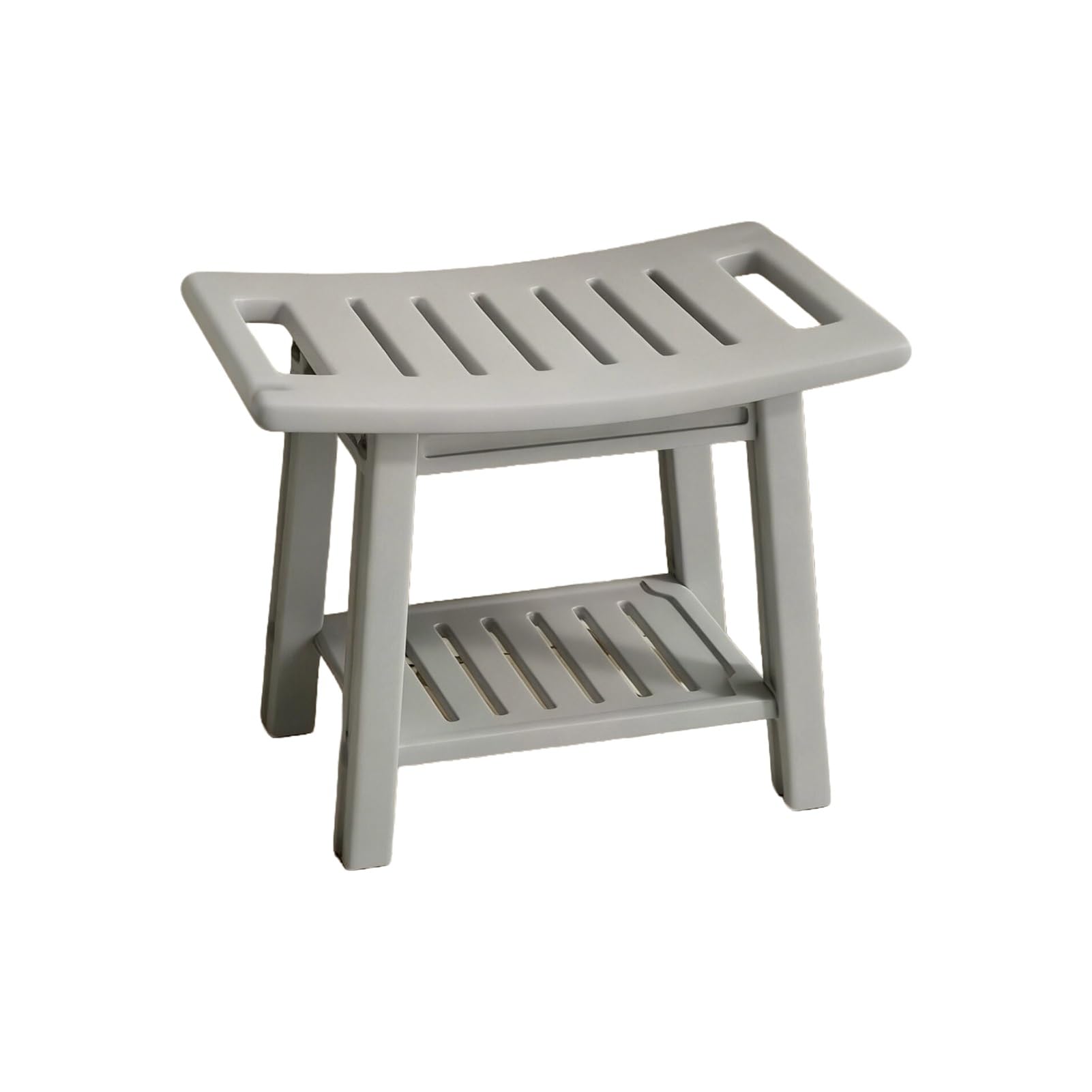 Asiento ergonómico para bañera con almacenamiento de dos niveles, silla de ducha ampliada internamente, estructura en forma de H con alta capacidad de carga (color 2, versión 1)