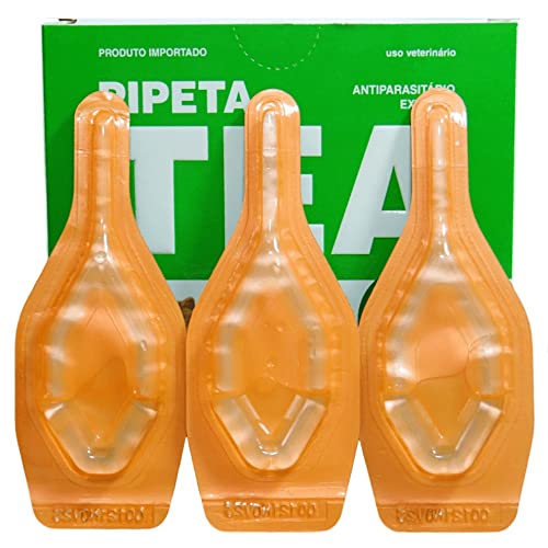 Pipeta Tea 1,0 ml Antiparasitário Contra Pulgas para Gatos de 4,1 até 8 Kg Kit C/ 3 unid. - König