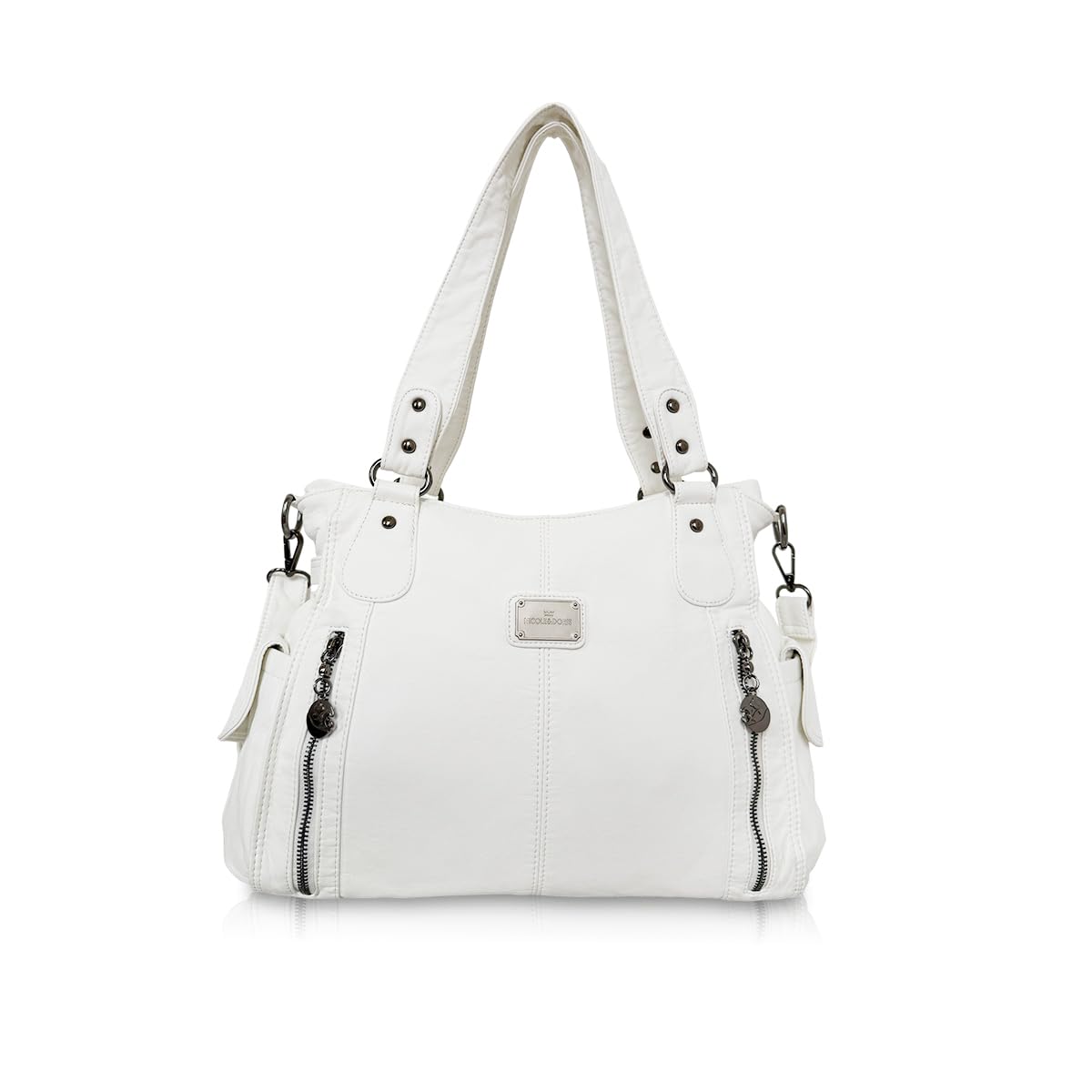 NICOLE&DORIS Moda Grande Bolsos de Mujer Bolso Señora Tote,Bolso de Hombro de Suave PU Cuero Bolso Bandolera bolsa de trabajo