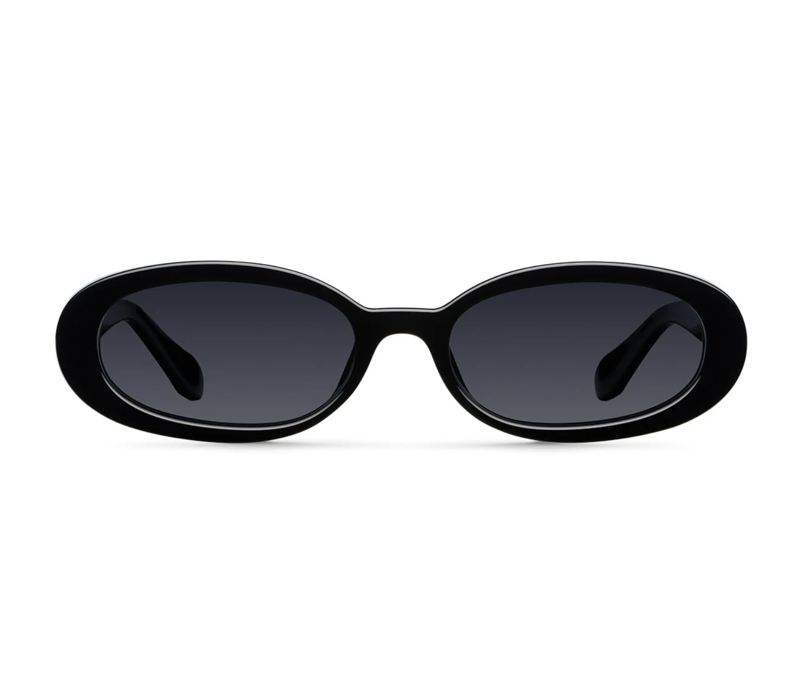 Liora Olivia - Gafas de sol ovaladas, montura delgada de acetato, tonos minimalistas retro de los años 90 para mujer, protección UV400 y funda premium