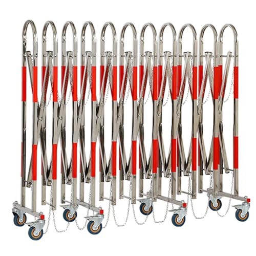 Clôture métallique extensible rétractable et barrière de sécurité pour extérieur