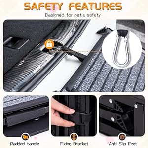   69L17W-Extra-Long-Dog-Car-Ramps-Folding-Pet-Ramp-with-Non-slip-Carpet-Surface-Pet-Stairs-Ramp-for-Dogs-to-Get-Into-a-SUVTruck-Outdoor-Steps-for-Large-Dogs-Up-to-250LBSPatented-Design