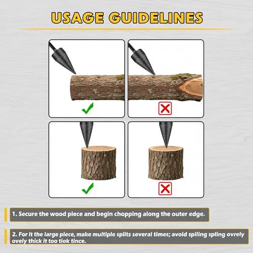 BeSlivewell Firewood Log Splitter 2-Pack