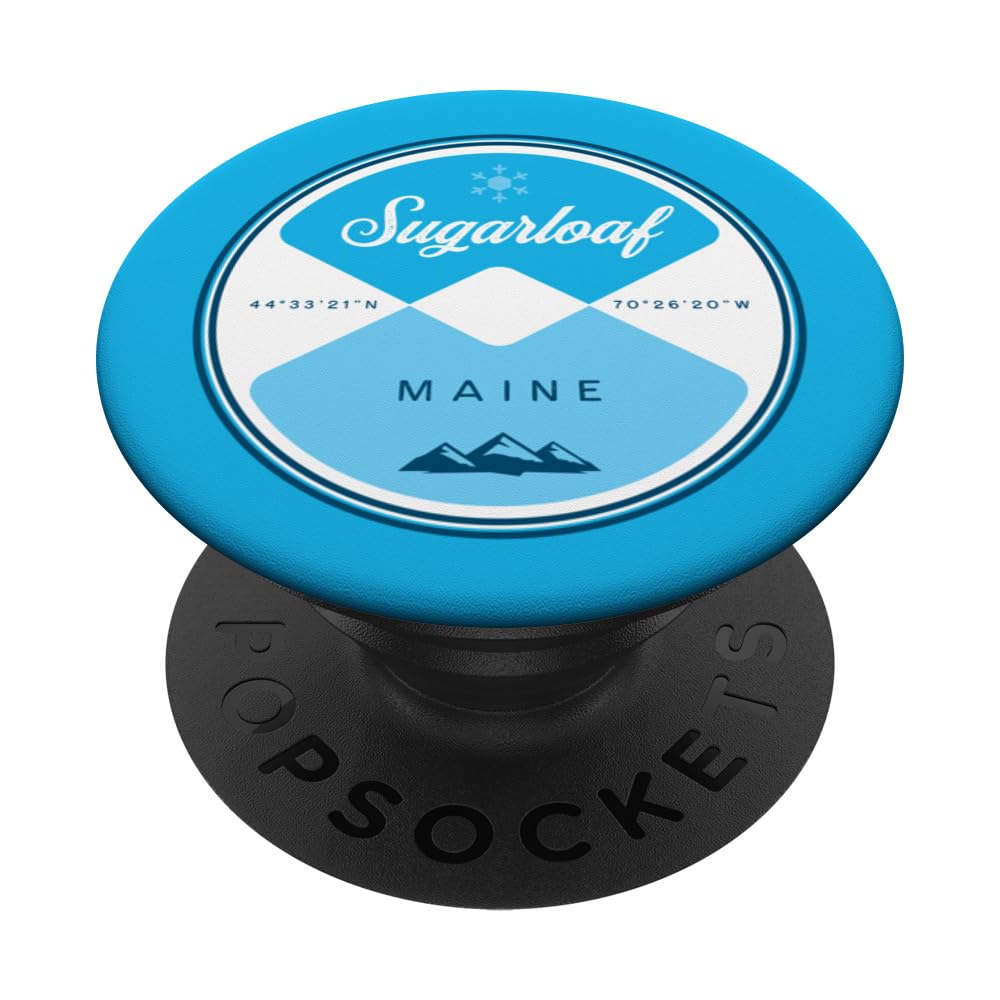 Sugarloaf Maine Circle Graphic PopSockets Swappable PopGrip