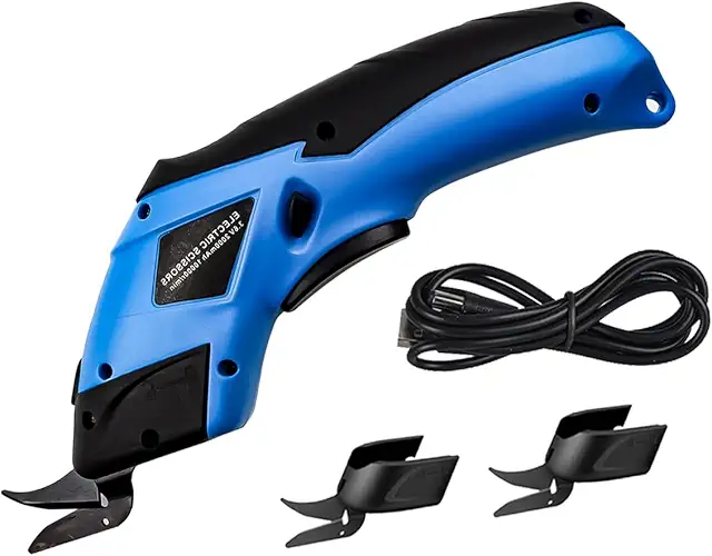 Ciseaux électriques USB sans fil pour tapis et couture - Coupe précise et durable