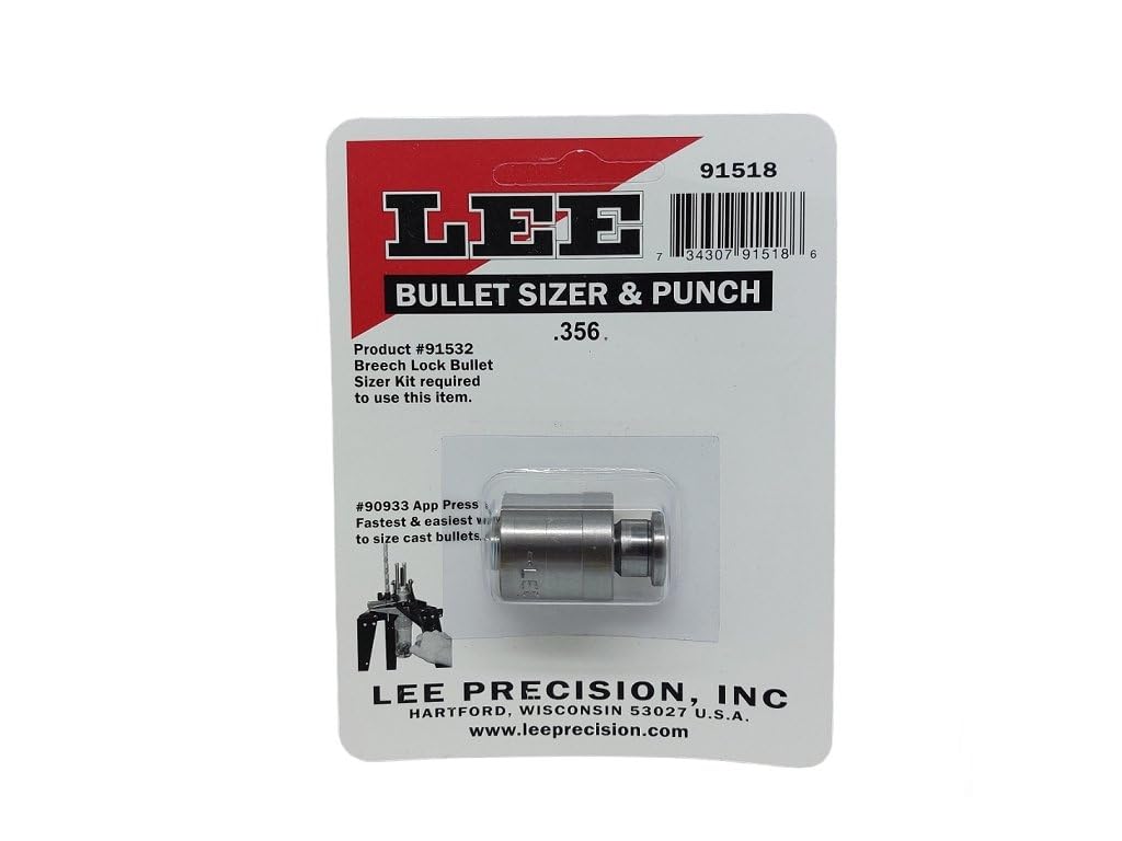 LEE Precision Bullet Sizer And Punch For Breech Lock Bullet Sizer And Punch For Breech Lock Bullet Sizer Kit