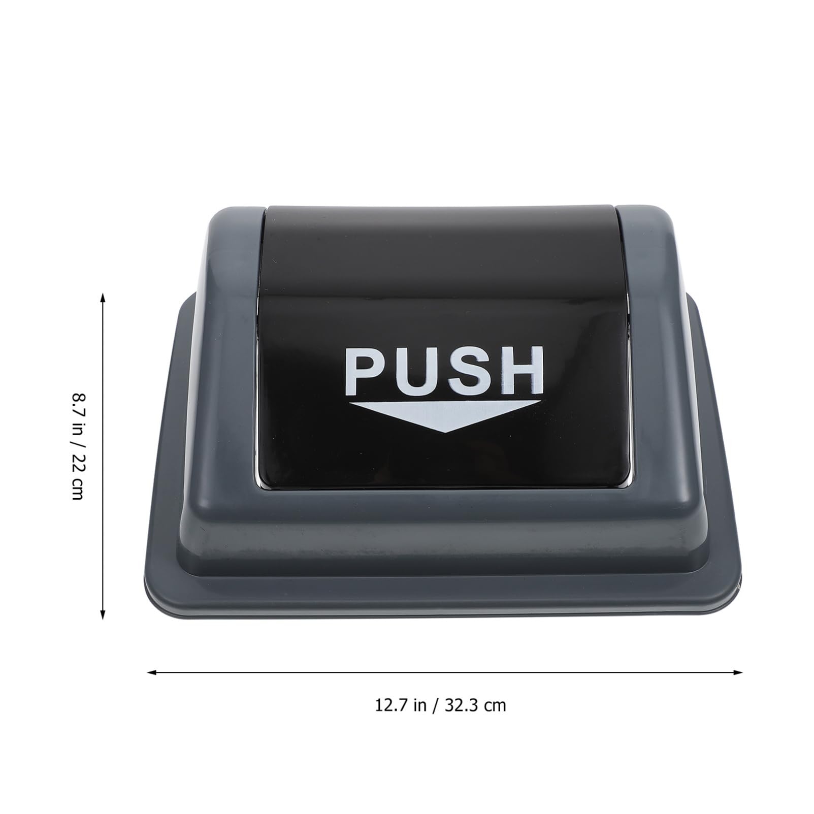 Unomor Helpful Garbage Can Replacement Cover Thickened Trash Can Lid for Bins Easy to Install Plastic Waste Bin Part for Outdoor Use and