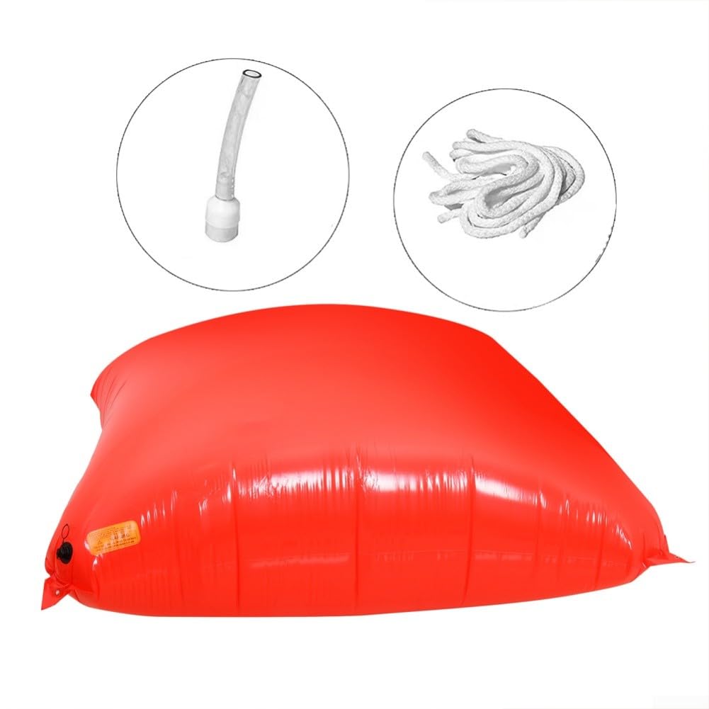 Do zimowych poduszek basenowych PolarShield – wytrzymały, odporny na zimno zestaw do zimnego basenu z PCW (czerwony, dostępne w 2 rozmiarach) (180 x 230 x 90 cm)