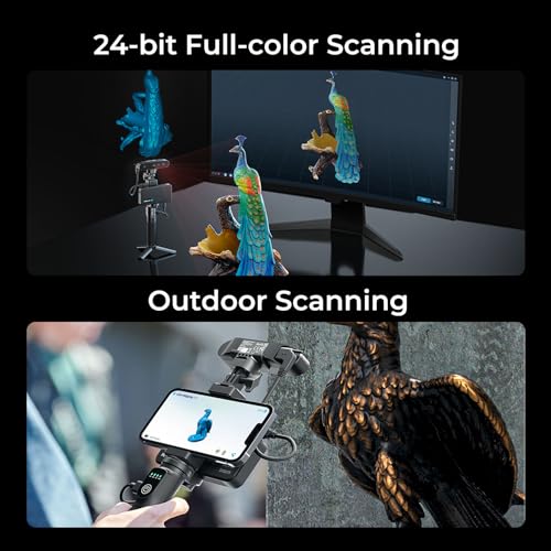 creality 3d scanner cr-scan ferret pro for 3d printing upgrade handheld scanner with wireless scanning anti-shake tracking fast full-color scan 01mm accuracy for iosandroid phone pc win 1011