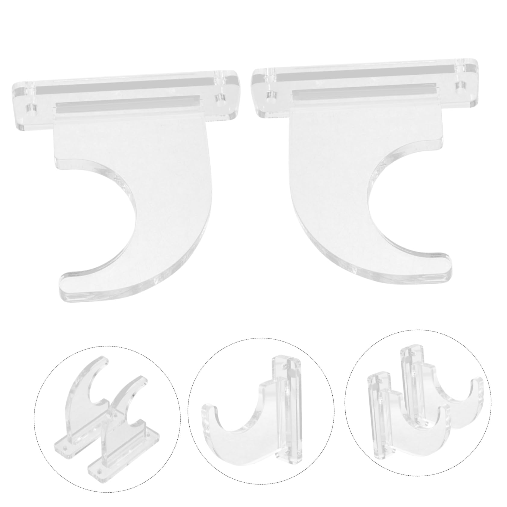 SUPVOX 10pezzi Supporti Da Muro Per Chitarra Ganci Di Esposizione Per Strumenti Musicali e Skateboard Montaggio Facile e Design Elegante Per Risparmio Spazio