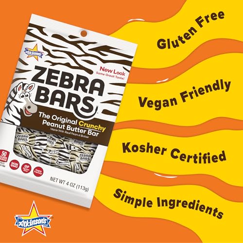 Atkinson's Peanut Butter Candy Bars | 1 Pound Bag - Approx. 60 Count | Individually Wrapped