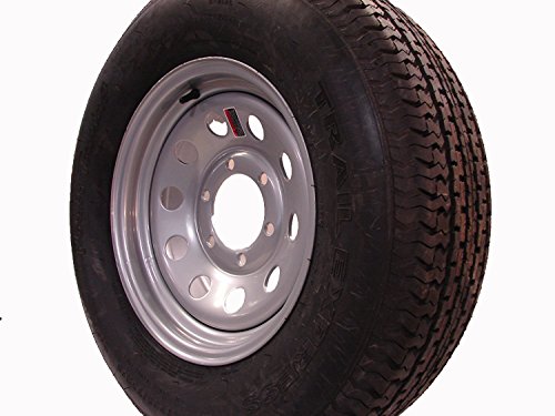 16" Silver Mod Trailer Wheel 6 Lug with Radial ST235/80R16 Tire Mounted (6x5.5)