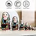 AEVVV Matryoshka Dolls Set of 7 pcs - Nesting Dolls in Ukrainian Vyshyvanka for Women - Baboushka Nesting Dolls in Ukrainian Traditional Costume
