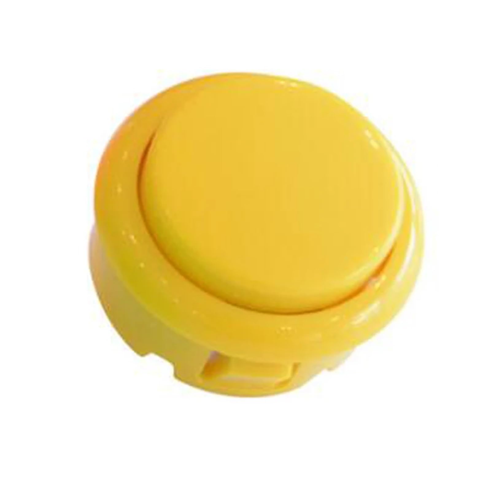 10-Pack Arcade 30mm bouton rond réplique SANWA OBSF-30 bouton interrupteur pièces de bricolage(Yellow)